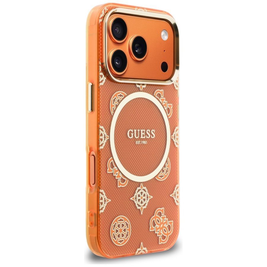 Θήκη Guess IML Peony Dot Magsafe Orange iPhone 17 Pro Max ΘΗΚΕΣ Guess Θήκη Guess IML Peony Dot Magsafe Orange iPhone 17 Pro Max - Image 6