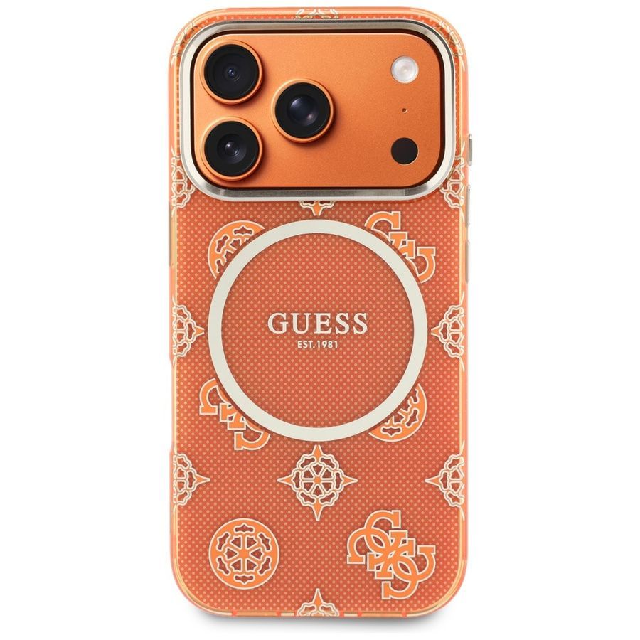 Θήκη Guess IML Peony Dot Magsafe Orange iPhone 17 Pro Max ΘΗΚΕΣ Guess Θήκη Guess IML Peony Dot Magsafe Orange iPhone 17 Pro Max - Image 5