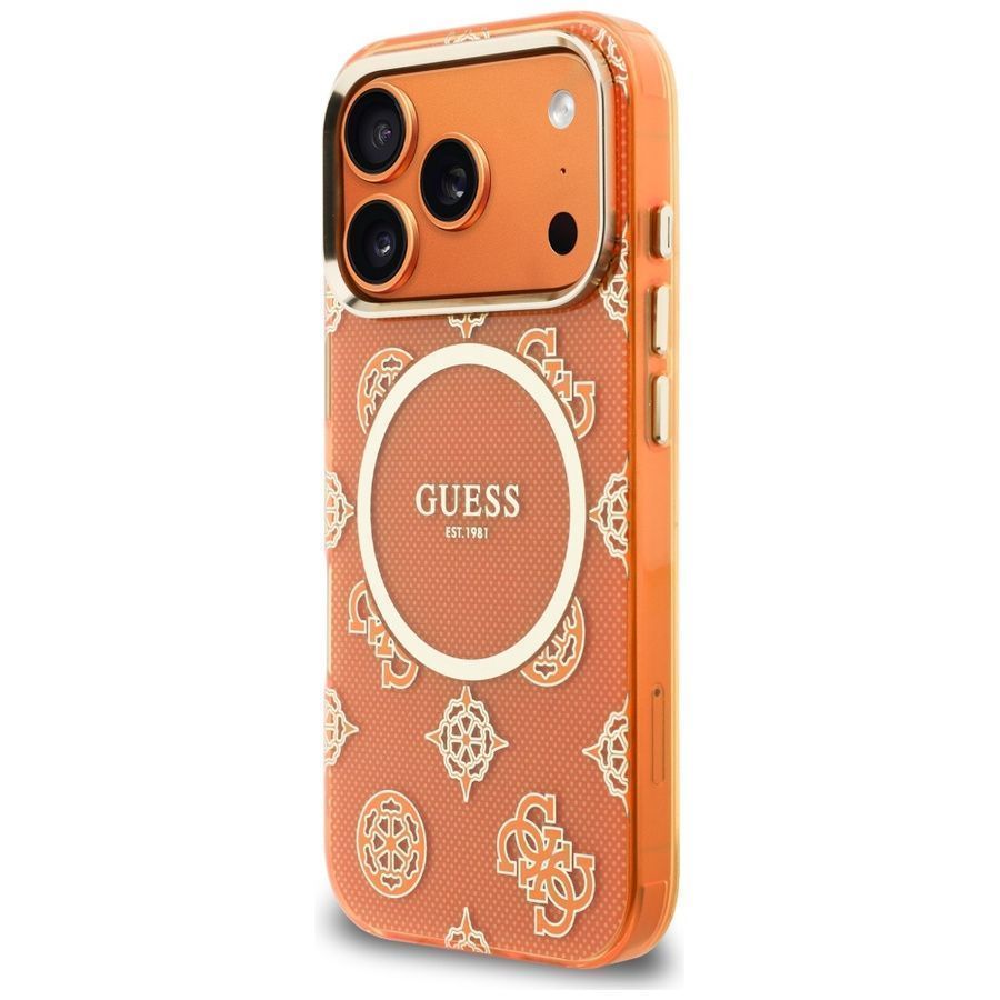 Θήκη Guess IML Peony Dot Magsafe Orange iPhone 17 Pro Max ΘΗΚΕΣ Guess Θήκη Guess IML Peony Dot Magsafe Orange iPhone 17 Pro Max - Image 4