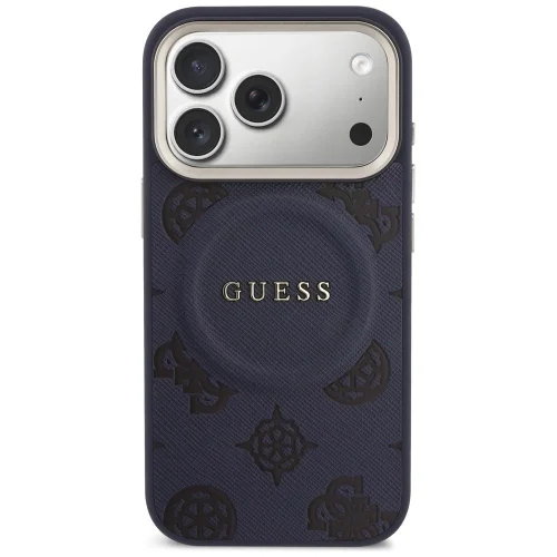 Alternative view of Θήκη Guess Peony Hot Stamp Magsafe Blue iPhone 17 Pro