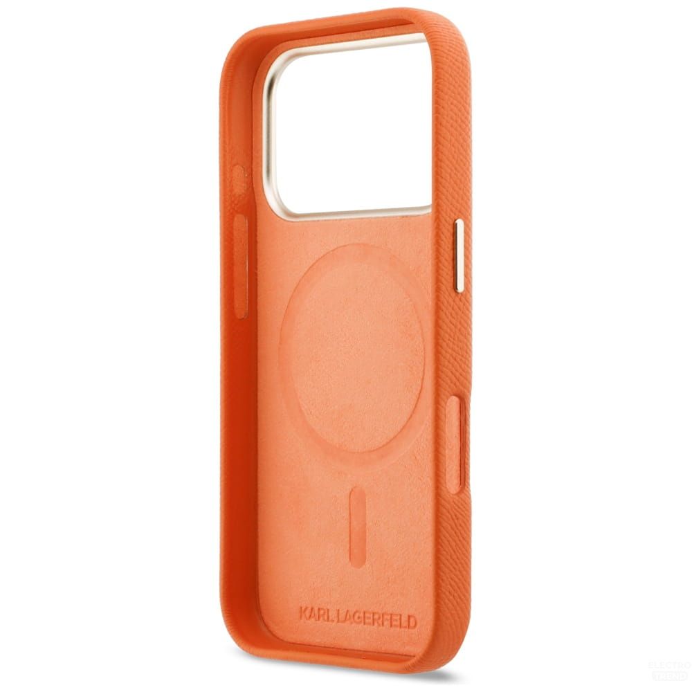 Θήκη Karl Lagerfeld Karl Head Logo MagSafe Leather Orange iPhone 17 Pro Max ΘΗΚΕΣ KARL LAGERFELD Θήκη Karl Lagerfeld Karl Head Logo MagSafe Leather Orange iPhone 17 Pro Max - Image 7