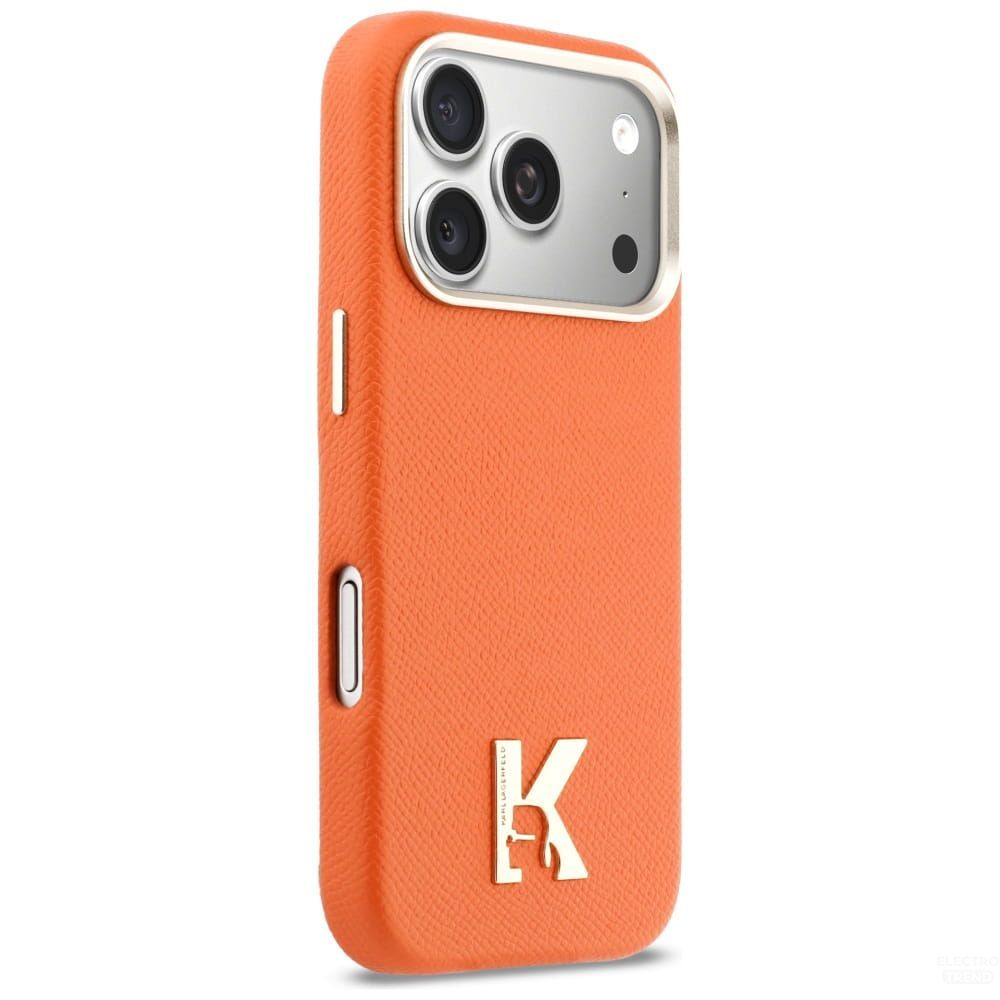 Θήκη Karl Lagerfeld Karl Head Logo MagSafe Leather Orange iPhone 17 Pro Max ΘΗΚΕΣ KARL LAGERFELD Θήκη Karl Lagerfeld Karl Head Logo MagSafe Leather Orange iPhone 17 Pro Max - Image 4
