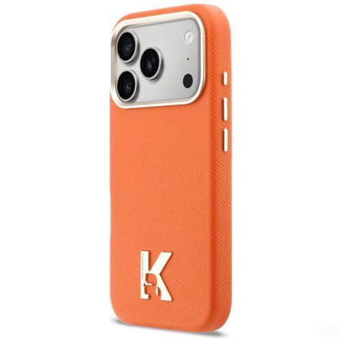 Alternative view of Θήκη Karl Lagerfeld Karl Head Logo MagSafe Leather Orange iPhone 17 Pro Max
