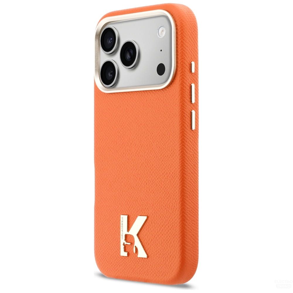 Θήκη Karl Lagerfeld Karl Head Logo MagSafe Leather Orange iPhone 17 Pro Max ΘΗΚΕΣ KARL LAGERFELD Θήκη Karl Lagerfeld Karl Head Logo MagSafe Leather Orange iPhone 17 Pro Max - Image 2