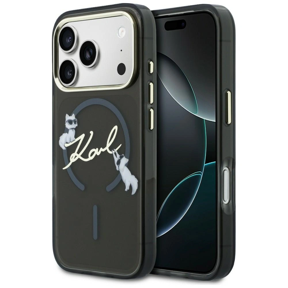 Θήκη Karl Lagerfeld IML Choupettes Karl Script Logo MagSafe Black iPhone 17 Pro Max ΘΗΚΕΣ KARL LAGERFELD Θήκη Karl Lagerfeld IML Choupettes Karl Script Logo MagSafe Black iPhone 17 Pro Max