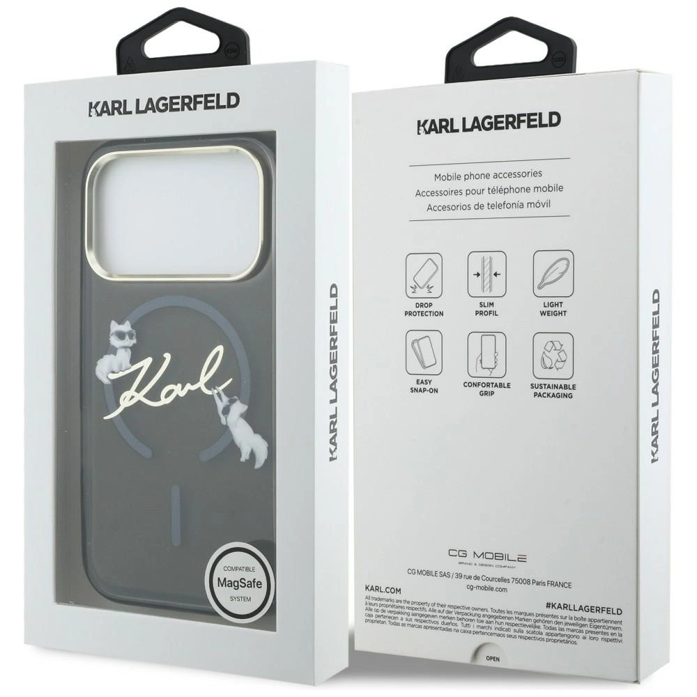 Θήκη Karl Lagerfeld IML Choupettes Karl Script Logo MagSafe Black iPhone 17 Pro Max ΘΗΚΕΣ KARL LAGERFELD Θήκη Karl Lagerfeld IML Choupettes Karl Script Logo MagSafe Black iPhone 17 Pro Max - Image 3