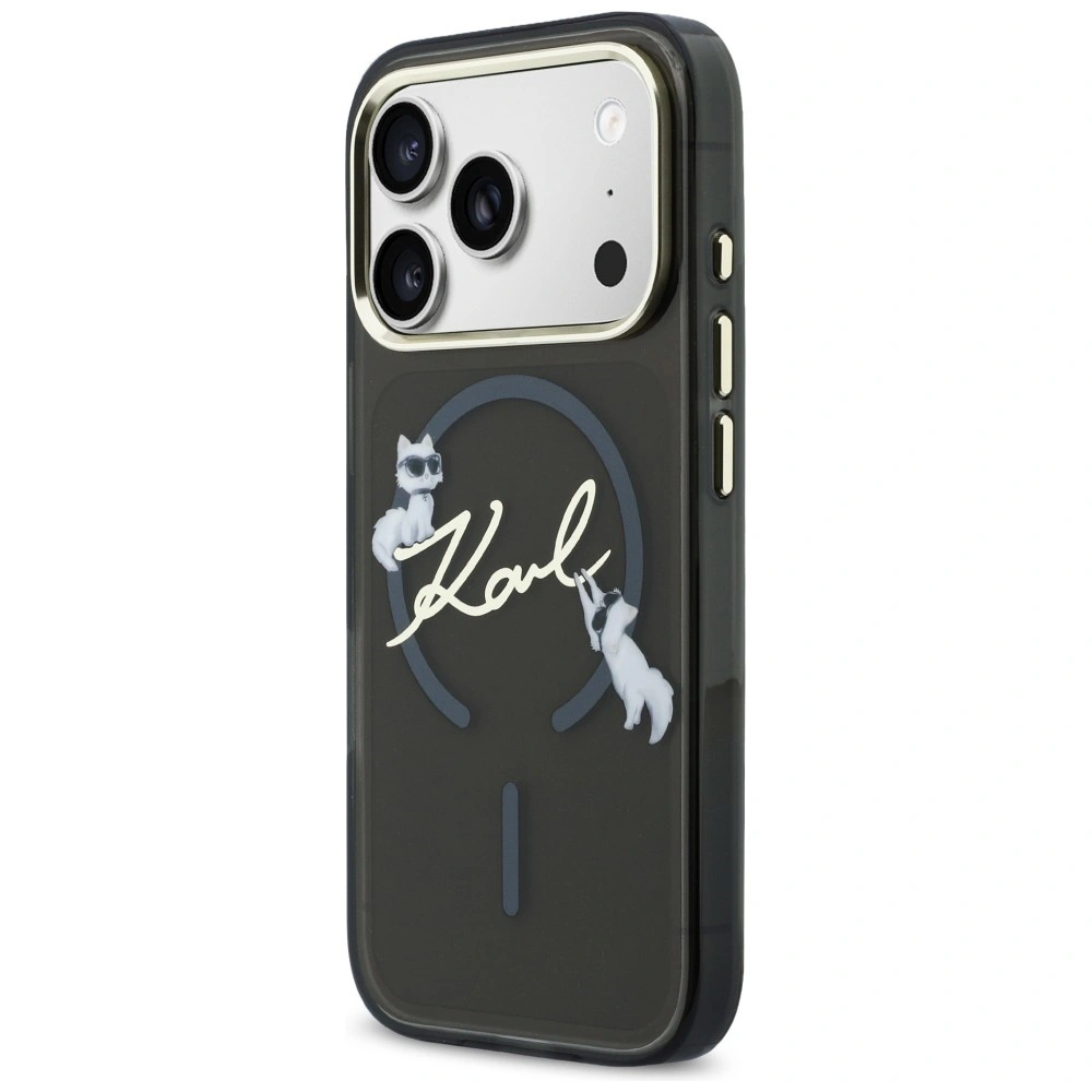 Θήκη Karl Lagerfeld IML Choupettes Karl Script Logo MagSafe Black iPhone 17 Pro Max ΘΗΚΕΣ KARL LAGERFELD Θήκη Karl Lagerfeld IML Choupettes Karl Script Logo MagSafe Black iPhone 17 Pro Max - Image 4