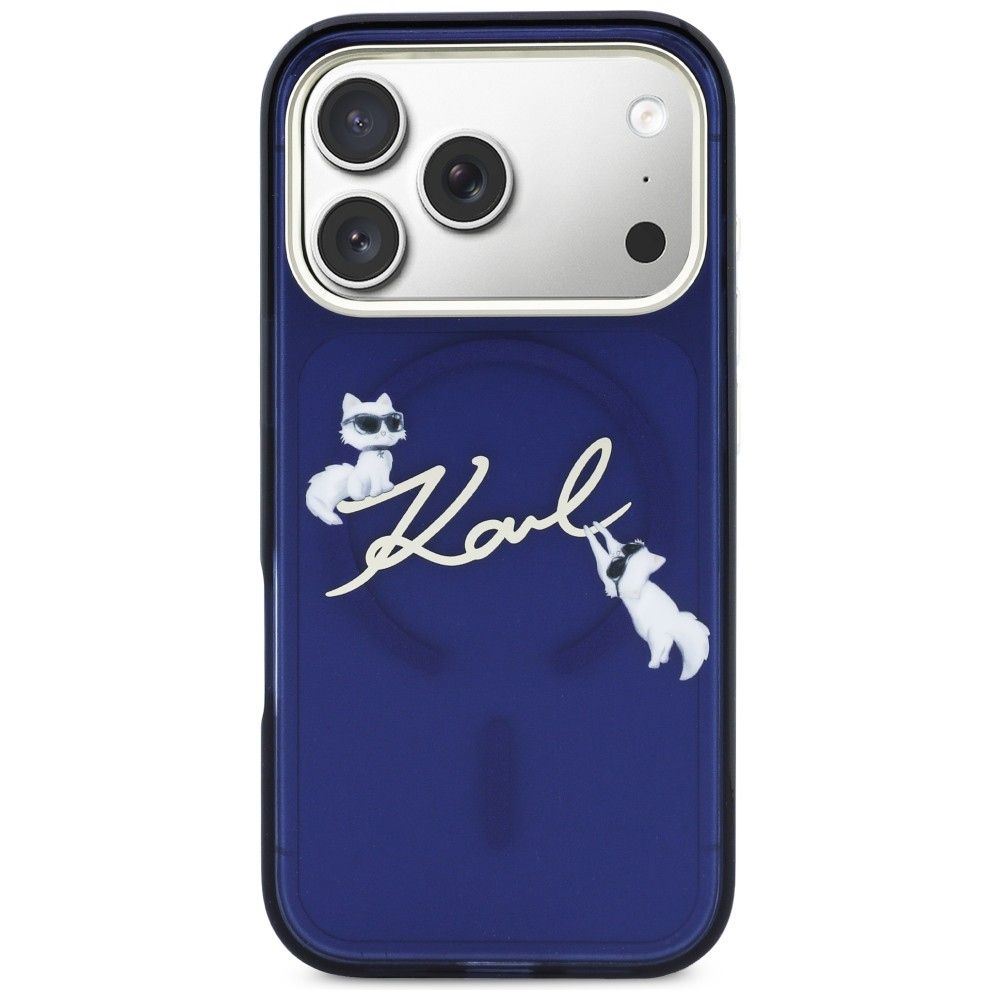 Θήκη Karl Lagerfeld IML Choupettes Karl Script Logo MagSafe Blue iPhone 17 Pro Max ΘΗΚΕΣ KARL LAGERFELD Θήκη Karl Lagerfeld IML Choupettes Karl Script Logo MagSafe Blue iPhone 17 Pro Max - Image 3