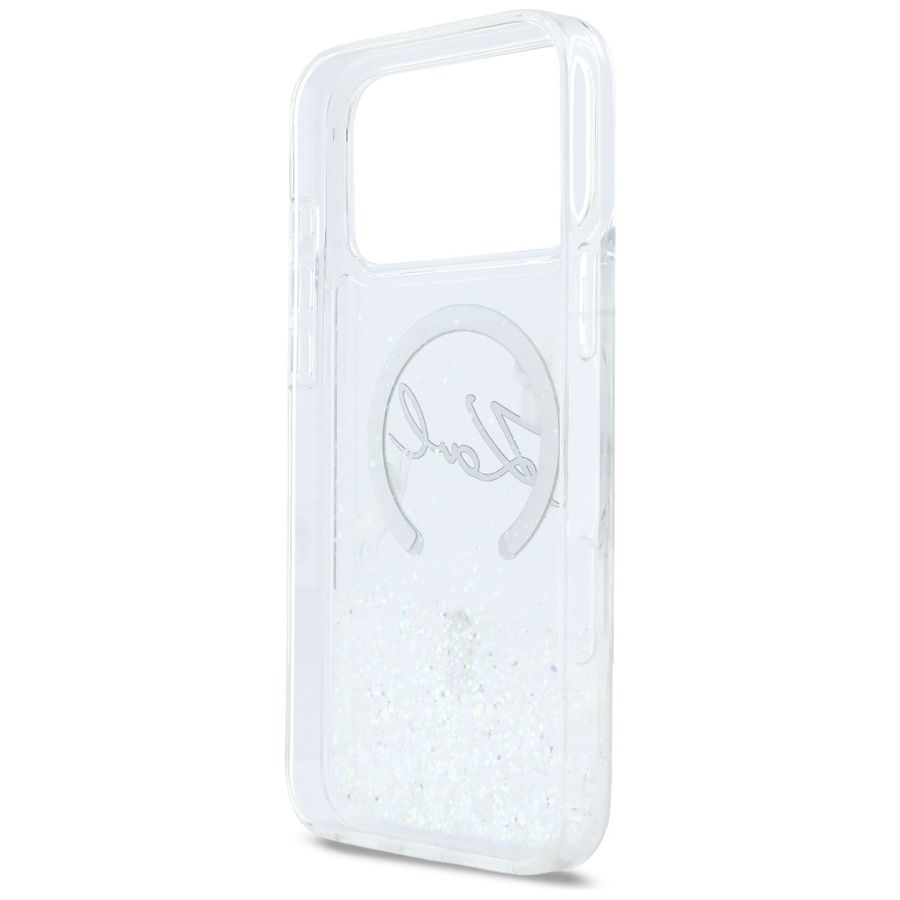Θήκη Karl Lagerfeld Liquid Glitter Karl Script Logo MagSafe Clear iPhone 17 Pro ΘΗΚΕΣ KARL LAGERFELD Θήκη Karl Lagerfeld Liquid Glitter Karl Script Logo MagSafe Clear iPhone 17 Pro - Image 7