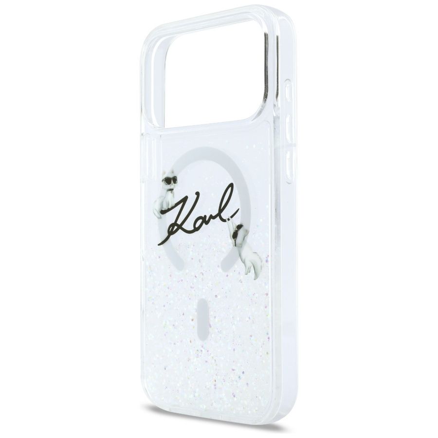 Θήκη Karl Lagerfeld Liquid Glitter Karl Script Logo MagSafe Clear iPhone 17 Pro ΘΗΚΕΣ KARL LAGERFELD Θήκη Karl Lagerfeld Liquid Glitter Karl Script Logo MagSafe Clear iPhone 17 Pro - Image 6