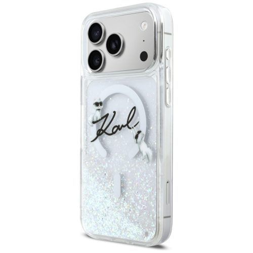 Alternative view of Θήκη Karl Lagerfeld Liquid Glitter Karl Script Logo MagSafe Clear iPhone 17 Pro