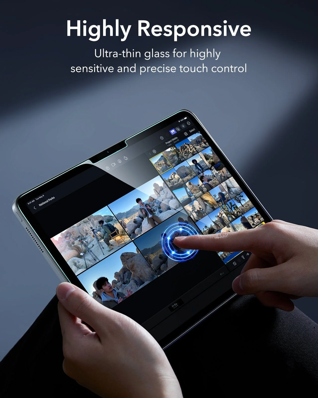 ESR UltraFit Classic Tempered Glass iPad Pro 11 2024/2025 (2-Pack) ΠΡΟΣΤΑΣΙΑ ΟΘΟΝΗΣ ESR ESR UltraFit Classic Tempered Glass iPad Pro 11 2024/2025 (2-Pack) - Image 8