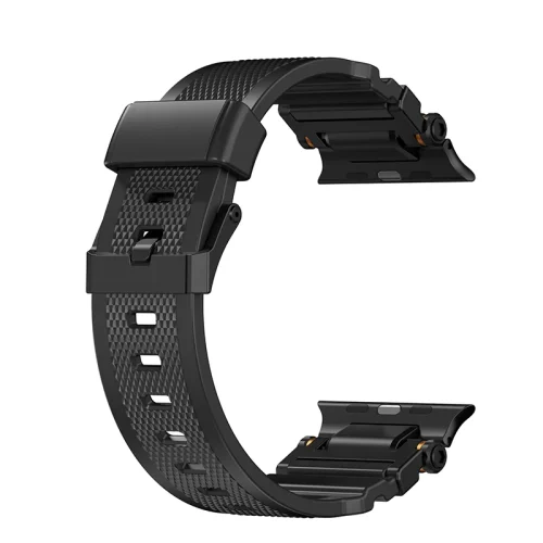 Alternative view of Λουράκι SwitchEasy Rugged Silicone Black Apple Watch 44/45/46/49mm