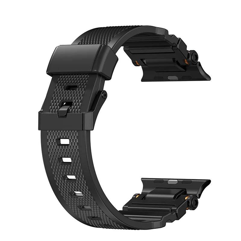 Λουράκι SwitchEasy Rugged Silicone Black Apple Watch 44/45/46/49mm APPLE WATCH SwitchEasy Λουράκι SwitchEasy Rugged Silicone Black Apple Watch 44/45/46/49mm - Image 2