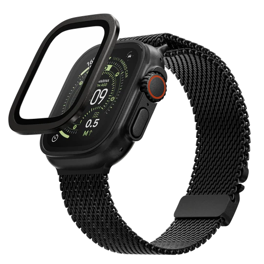 MagEasy Fortiz AR 9H Tempered Glass Black Apple Watch 49mm APPLE WATCH MagEasy MagEasy Fortiz AR 9H Tempered Glass Black Apple Watch 49mm