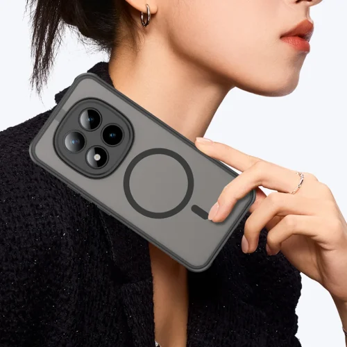 Alternative view of Θήκη Techsuit HaloFrost II Frosted Black Xiaomi Redmi Note 15 Pro+ 5G / Poco M8 Pro 5G
