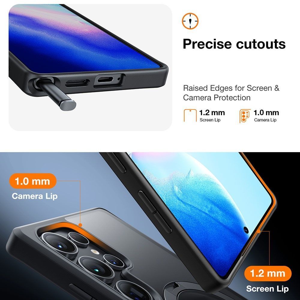 Θήκη Torras Ostand Spin MagSafe Kickstand Black Samsung Galaxy S25 Ultra ΘΗΚΕΣ TORRAS Θήκη Torras Ostand Spin MagSafe Kickstand Black Samsung Galaxy S25 Ultra - Image 8
