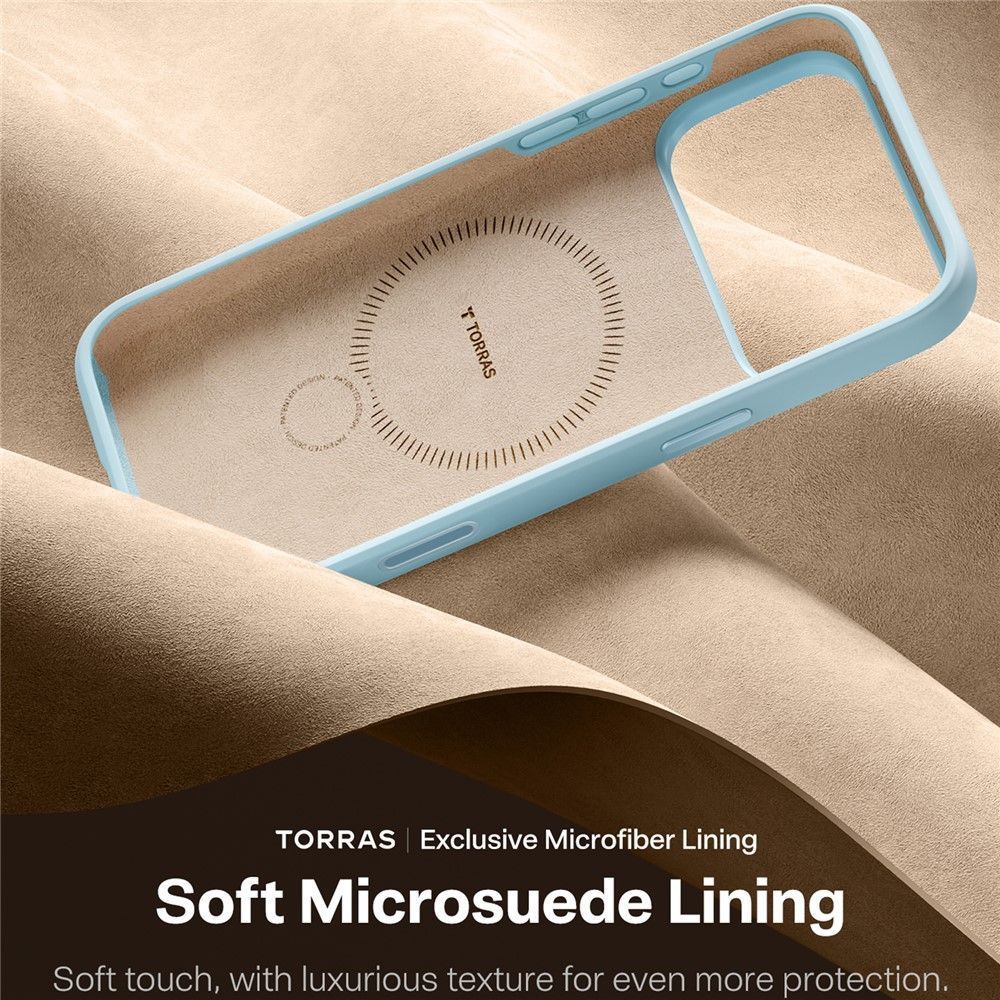 Θήκη Torras Ostand Spin Silicone MagSafe Baby Blue iPhone 17 Pro Max ΘΗΚΕΣ TORRAS Θήκη Torras Ostand Spin Silicone MagSafe Baby Blue iPhone 17 Pro Max - Image 6