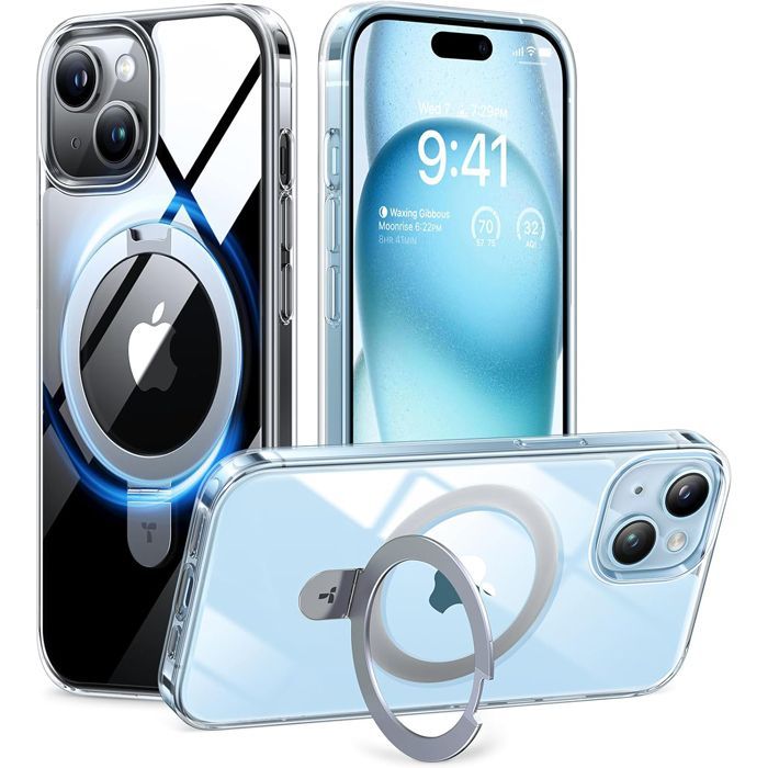 Θήκη Torras Ostand MagSafe Kickstand Clear iPhone 15 ΘΗΚΕΣ TORRAS Θήκη Torras Ostand MagSafe Kickstand Clear iPhone 15
