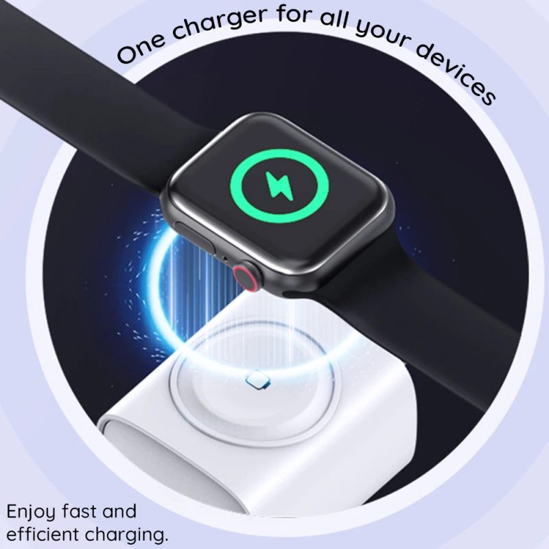 Havit 3in1 Charger 22W Apple Watch/USB‑C/USB‑A Black (UC132) APPLE WATCH Havit Havit 3in1 Charger 22W Apple Watch/USB‑C/USB‑A Black (UC132) - Image 3