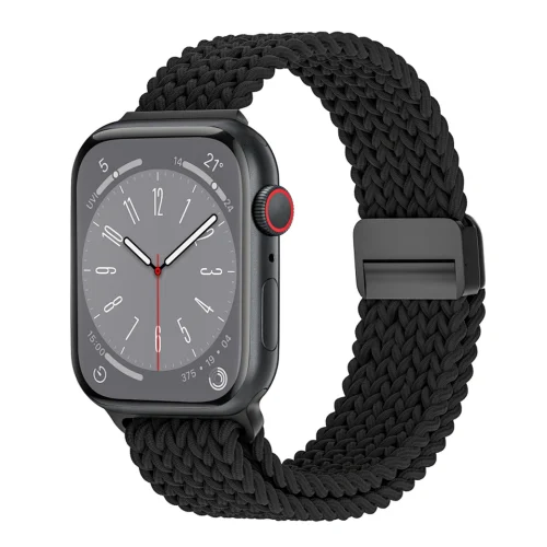 Λουράκι WiWU Nylon Braided Magnetic Black Apple Watch 38/40/41/42mm Series 10/11 APPLE WATCH WIWU Λουράκι WiWU Nylon Braided Magnetic Black Apple Watch 38/40/41/42mm Series 10/11