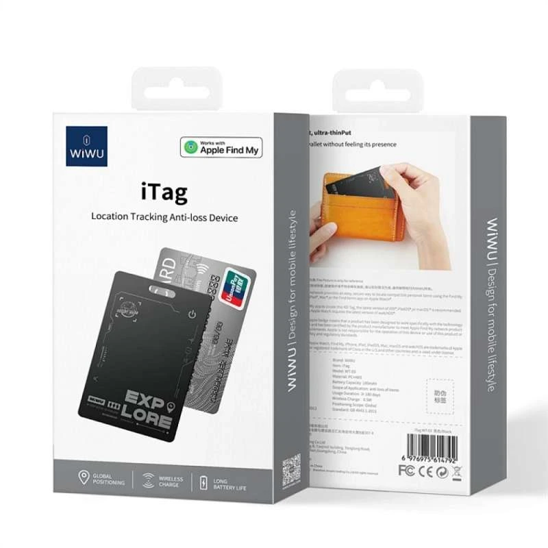 WiWU iTag Card Apple Find My Anti-Lost Smart Tracker (WT-03) GADGETS WIWU WiWU iTag Card Apple Find My Anti-Lost Smart Tracker (WT-03) - Image 2