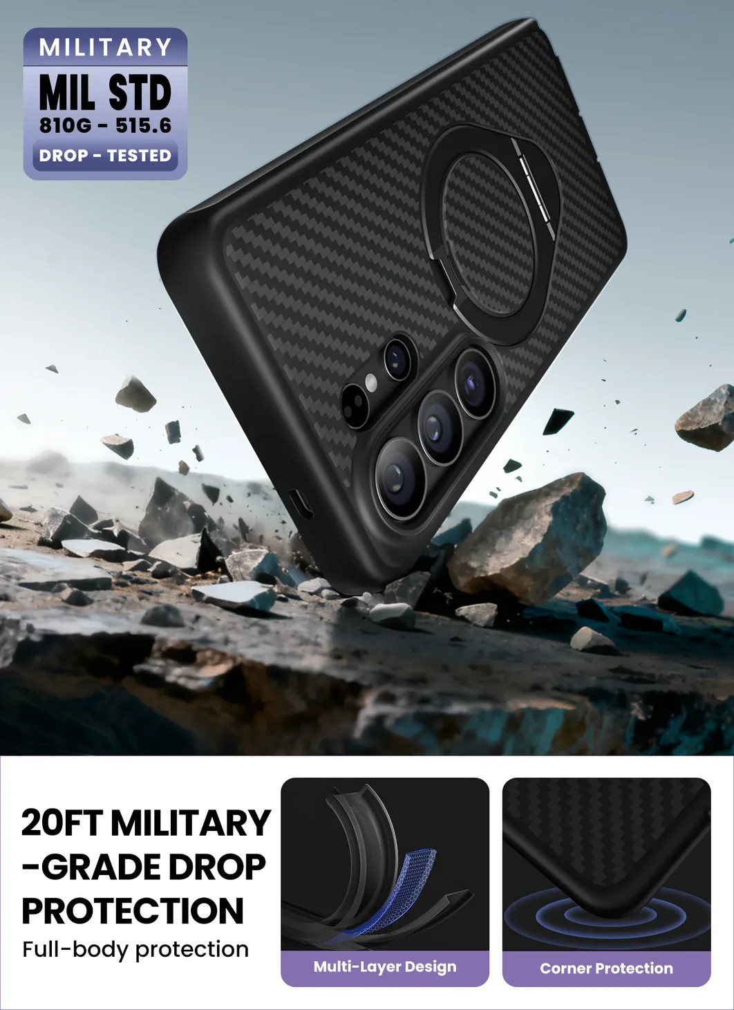 Θήκη Supcase Cosmo Mag MagSafe Aramid Fiber Samsung Galaxy S26 Ultra ΘΗΚΕΣ SUPCASE Θήκη Supcase Cosmo Mag MagSafe Aramid Fiber Samsung Galaxy S26 Ultra - Image 2