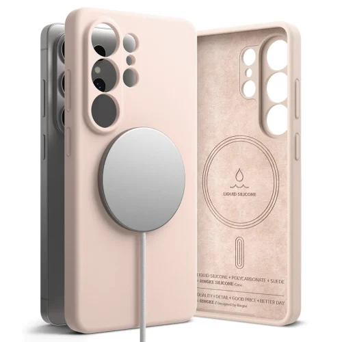 Θήκη Ringke Silicone Magnetic MagSafe Pink Sand Samsung Galaxy S26 Ultra ΘΗΚΕΣ Ringke Θήκη Ringke Silicone Magnetic MagSafe Pink Sand Samsung Galaxy S26 Ultra