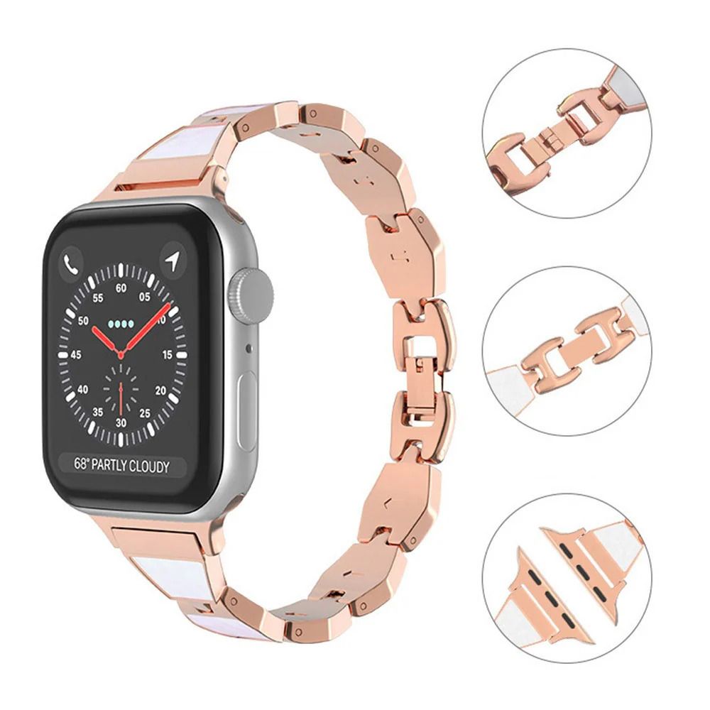 Λουράκι Pastel Pearl Metal Beads Bracelet Pink Apple Watch 44/45/46/49mm APPLE WATCH Orso Λουράκι Pastel Pearl Metal Beads Bracelet Pink Apple Watch 44/45/46/49mm - Image 7