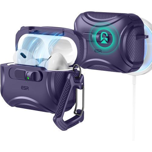 Θήκη ESR AirPods Pro 3 Cyber Armor Purple (Magsafe Compatible) APPLE AIRPODS ESR Θήκη ESR AirPods Pro 3 Cyber Armor Purple (Magsafe Compatible)
