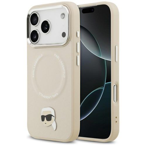 Θήκη Karl Lagerfeld Karl Pin MagSafe Beige iPhone 17 Pro Max ΘΗΚΕΣ KARL LAGERFELD Θήκη Karl Lagerfeld Karl Pin MagSafe Beige iPhone 17 Pro Max