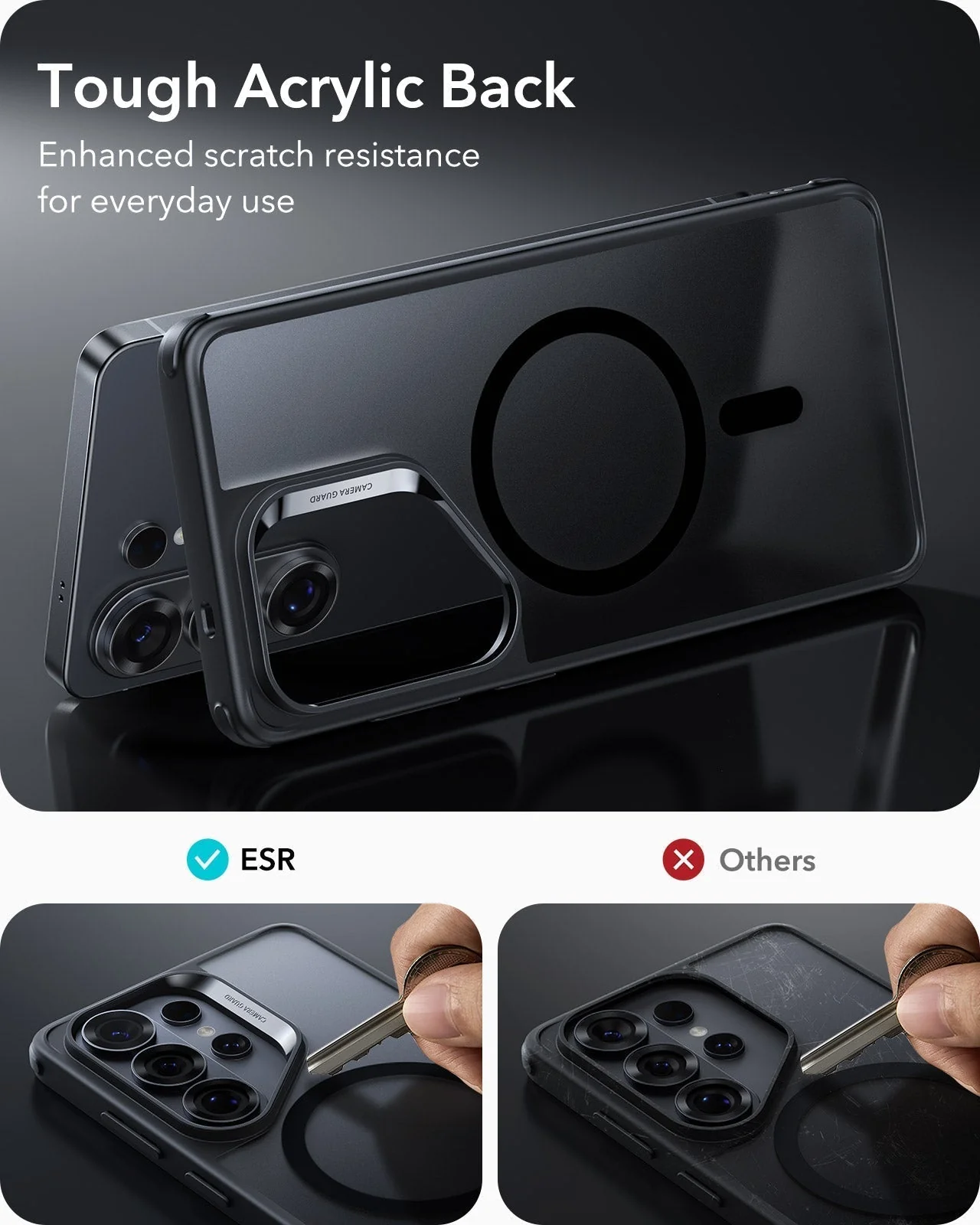 Θήκη ESR Classic Hybrid MagSafe Frosted Black Samsung Galaxy S26 Ultra ΘΗΚΕΣ ESR Θήκη ESR Classic Hybrid MagSafe Frosted Black Samsung Galaxy S26 Ultra - Image 3
