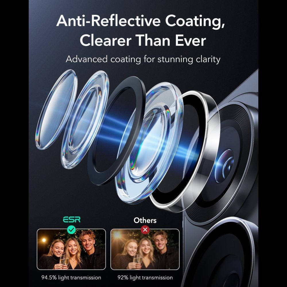 ESR Armorite Tempered Glass Camera Lens Clear Samsung Galaxy S26 Ultra ΠΡΟΣΤΑΣΙΑ ΟΘΟΝΗΣ ESR ESR Armorite Tempered Glass Camera Lens Clear Samsung Galaxy S26 Ultra - Image 6