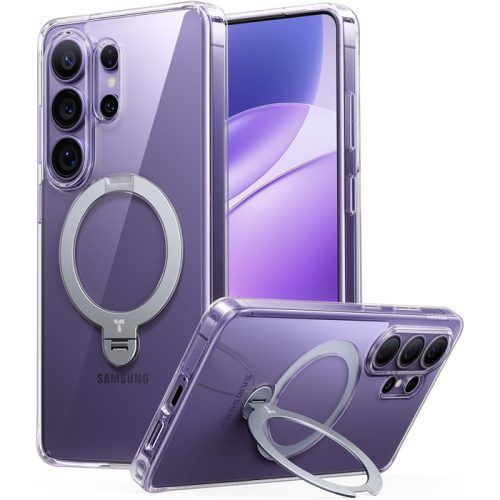 Θήκη Torras Ostand Q3 Spin MagSafe Kickstand Clear Samsung Galaxy S26 Ultra ΘΗΚΕΣ TORRAS Θήκη Torras Ostand Q3 Spin MagSafe Kickstand Clear Samsung Galaxy S26 Ultra