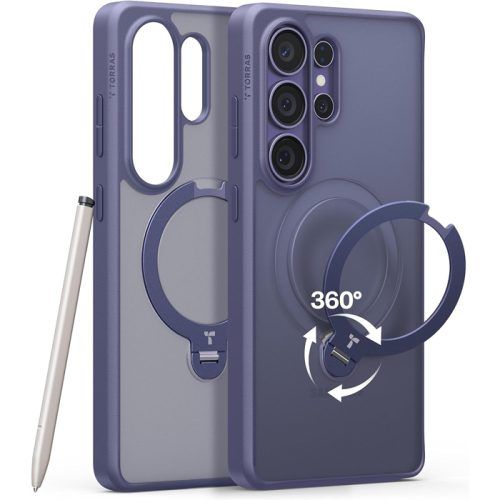 Θήκη Torras Ostand Q3 Spin MagSafe Kickstand Dark Purple Samsung Galaxy S26 Ultra ΘΗΚΕΣ TORRAS Θήκη Torras Ostand Q3 Spin MagSafe Kickstand Dark Purple Samsung Galaxy S26 Ultra