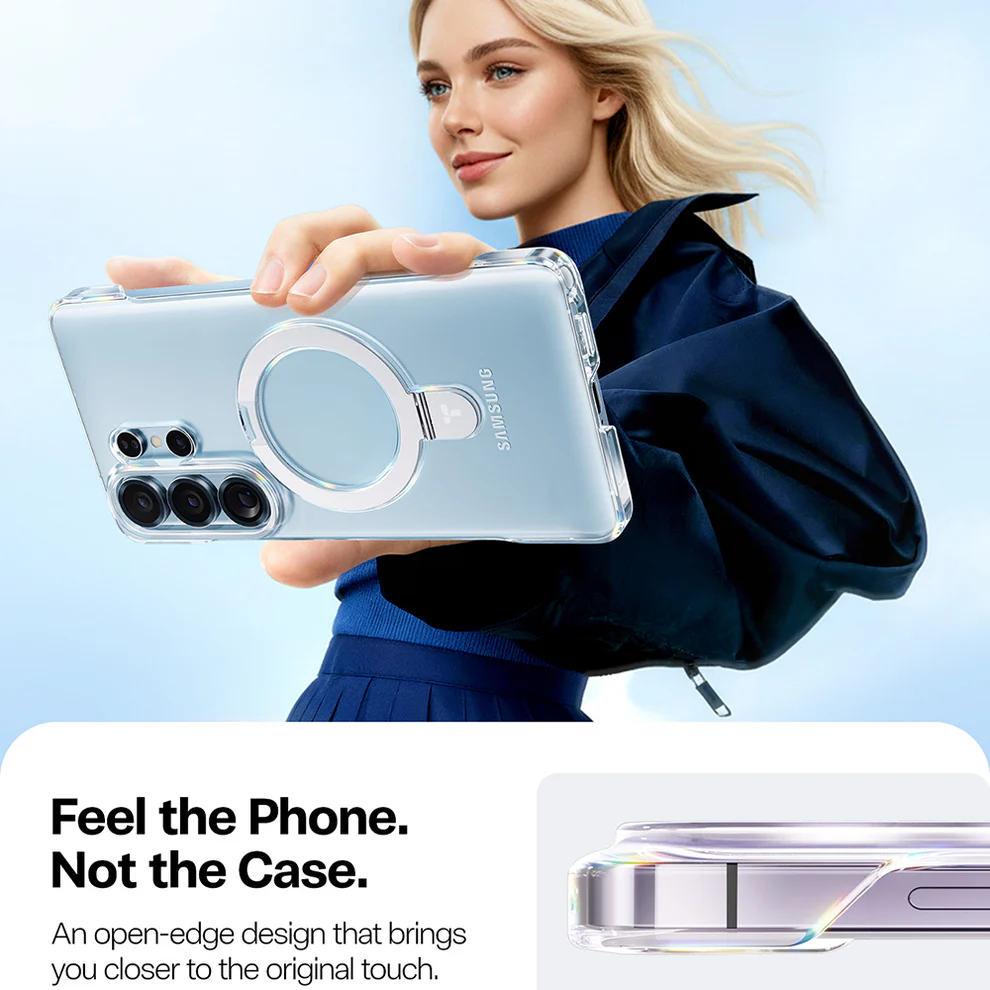 Θήκη Torras Ostand Q1 Slim MagSafe Kickstand Clear Samsung Galaxy S26 Ultra ΘΗΚΕΣ TORRAS Θήκη Torras Ostand Q1 Slim MagSafe Kickstand Clear Samsung Galaxy S26 Ultra - Image 3
