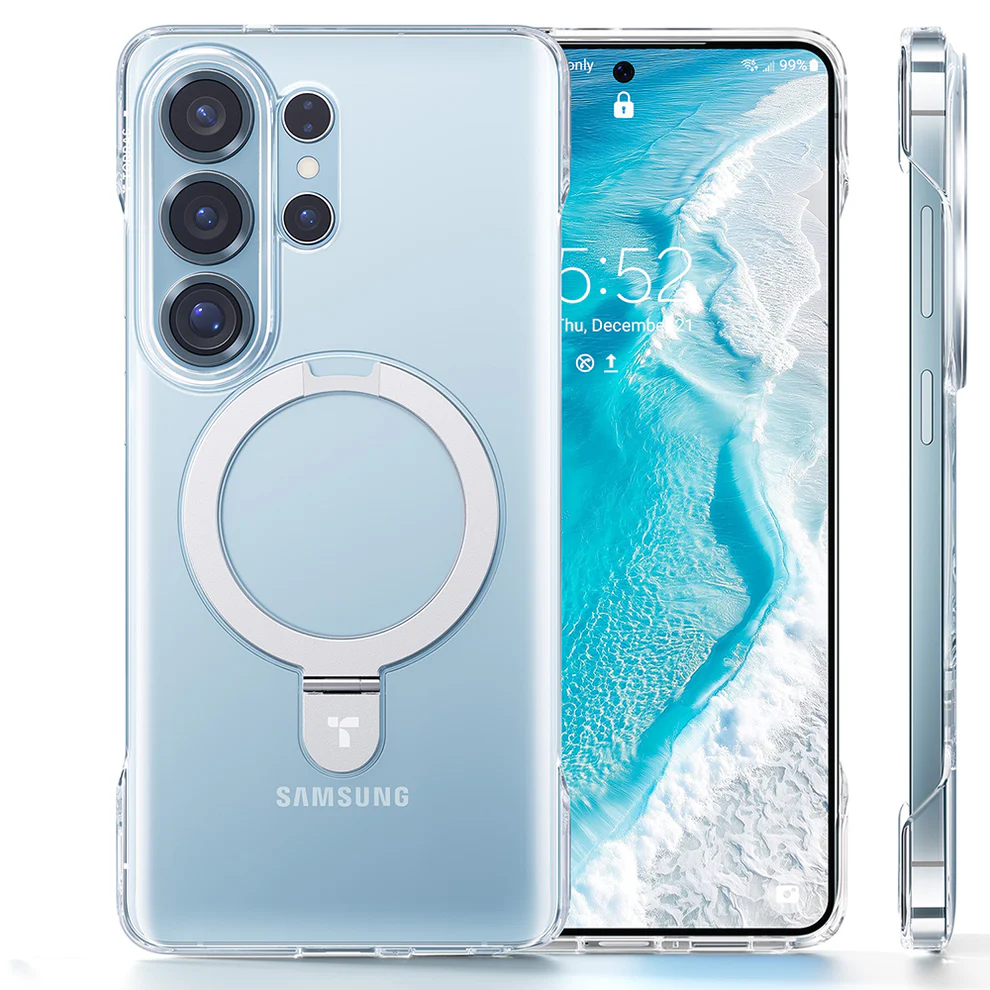 Θήκη Torras Ostand Q1 Slim MagSafe Kickstand Clear Samsung Galaxy S26 Ultra ΘΗΚΕΣ TORRAS Θήκη Torras Ostand Q1 Slim MagSafe Kickstand Clear Samsung Galaxy S26 Ultra