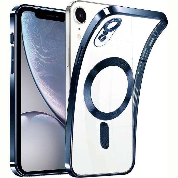 Θήκη iPhone XR Silicone MagSafe Clear Dark Blue STOCK OFFERS Orso Θήκη iPhone XR Silicone MagSafe Clear Dark Blue