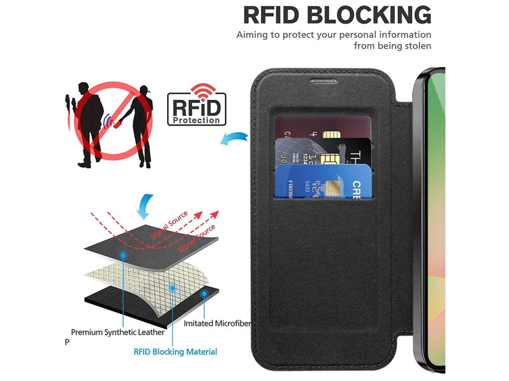 Θήκη Orso Flip Camera Protection Magsafe Bare Look Black Samsung Galaxy A37 ΘΗΚΕΣ Orso Θήκη Orso Flip Camera Protection Magsafe Bare Look Black Samsung Galaxy A37 - Image 5