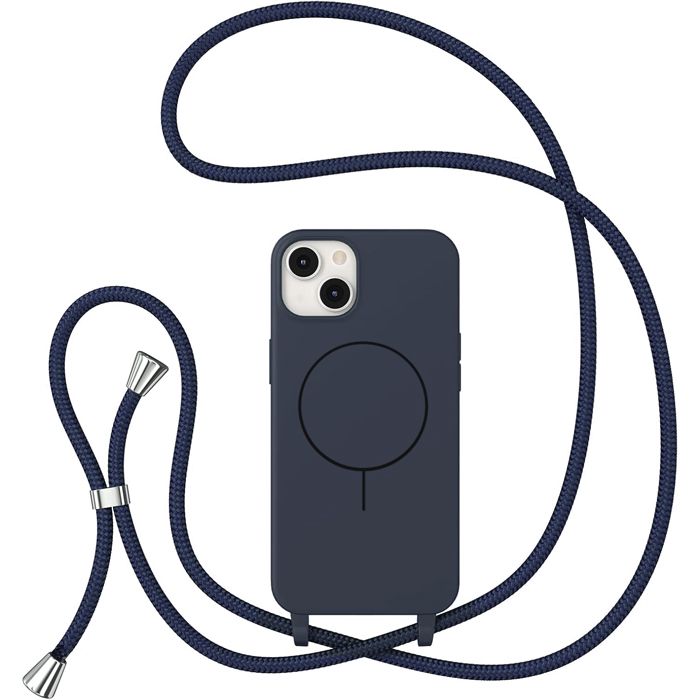 Θήκη Orso Soft TPU Κορδόνι Magsafe Dark Blue iPhone 15 ΘΗΚΕΣ Orso Θήκη Orso Soft TPU Κορδόνι Magsafe Dark Blue iPhone 15