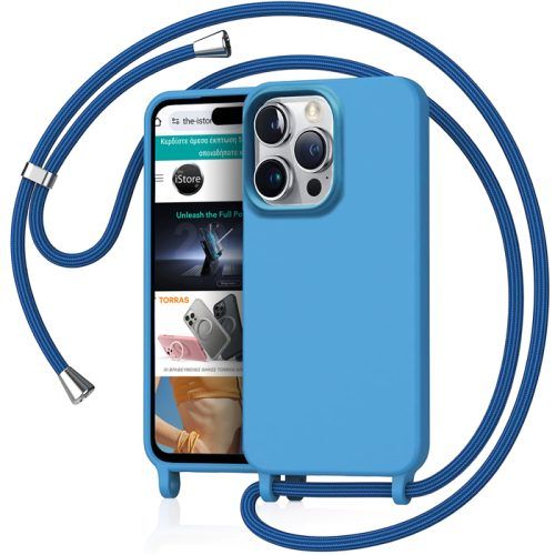Θήκη Orso Cloud Κορδόνι Alaskan Blue iPhone 16 Pro