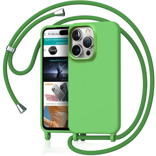Θήκη Orso Cloud Κορδόνι Spring Green iPhone 16 Pro Max