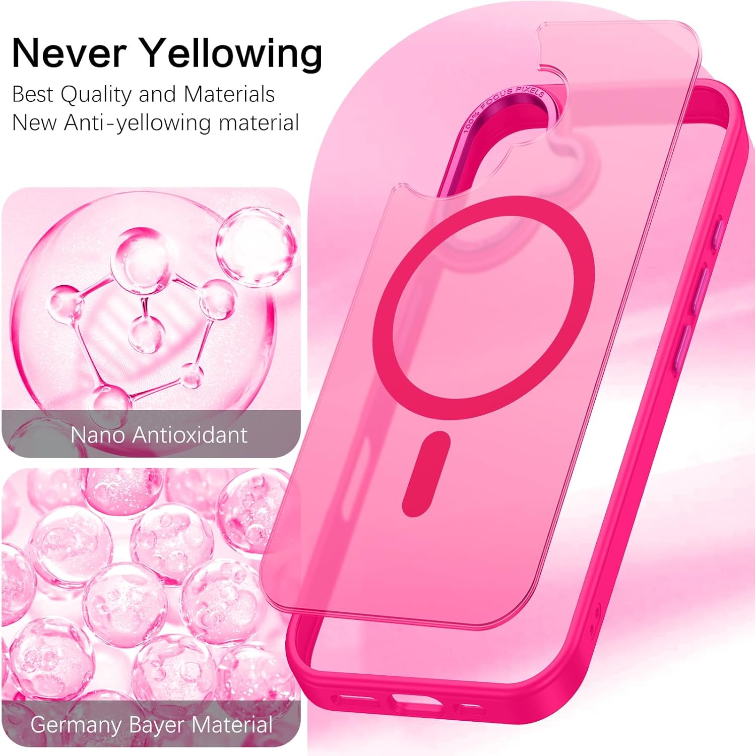 Θήκη Orso MagCase Focus Frosted Hot Pink iPhone 17 ΘΗΚΕΣ Orso Θήκη Orso MagCase Focus Frosted Hot Pink iPhone 17 - Image 6