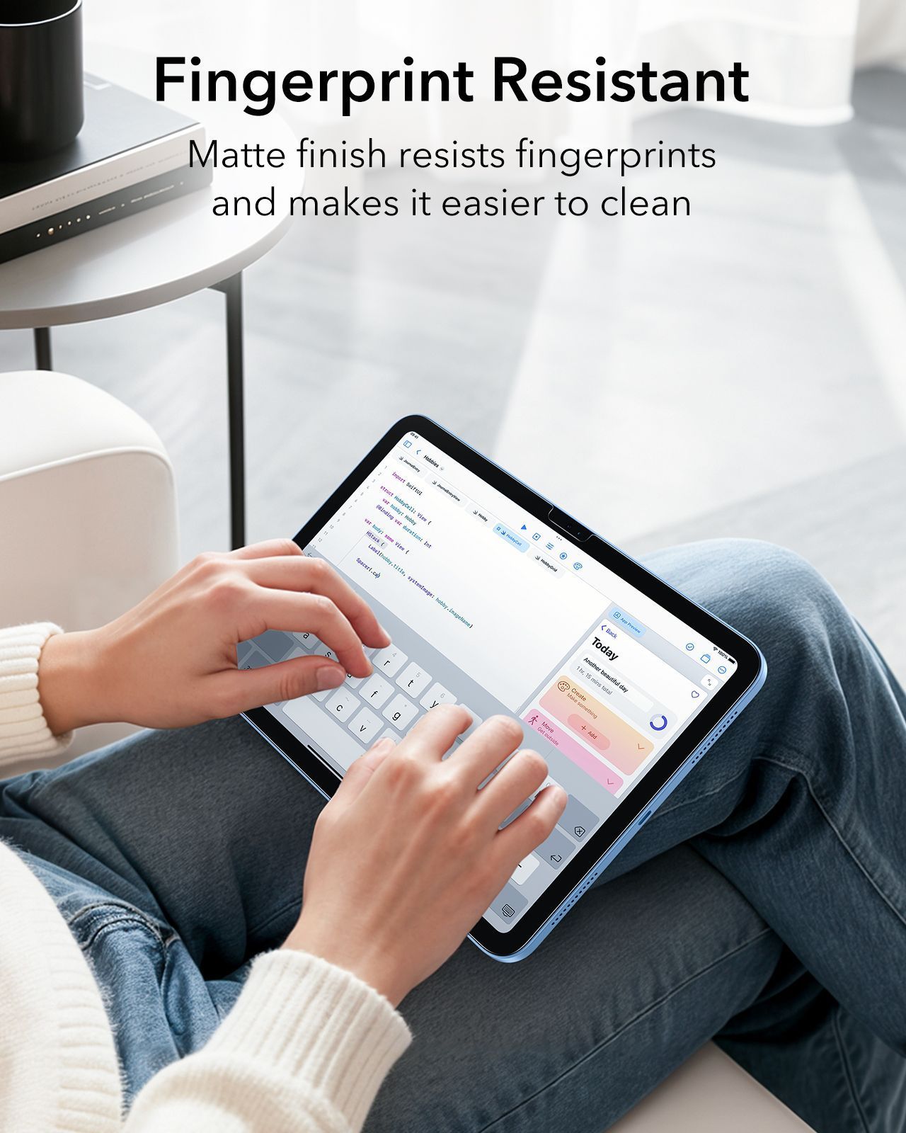 (2 Pack) ESR UltraFit Paper-Feel Tempered Glass iPad Air 11 ΠΡΟΣΤΑΣΙΑ ΟΘΟΝΗΣ ESR (2 Pack) ESR UltraFit Paper-Feel Tempered Glass iPad Air 11 - Image 2