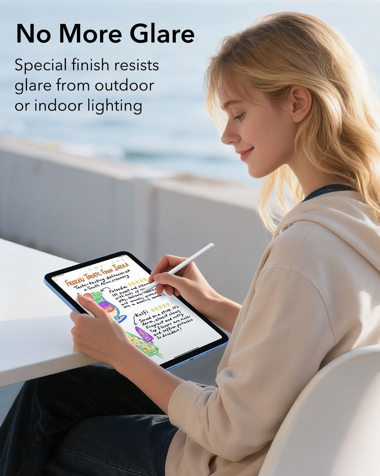 (2 Pack) ESR UltraFit Paper-Feel Tempered Glass iPad Air 11 ΠΡΟΣΤΑΣΙΑ ΟΘΟΝΗΣ ESR (2 Pack) ESR UltraFit Paper-Feel Tempered Glass iPad Air 11 - Image 3