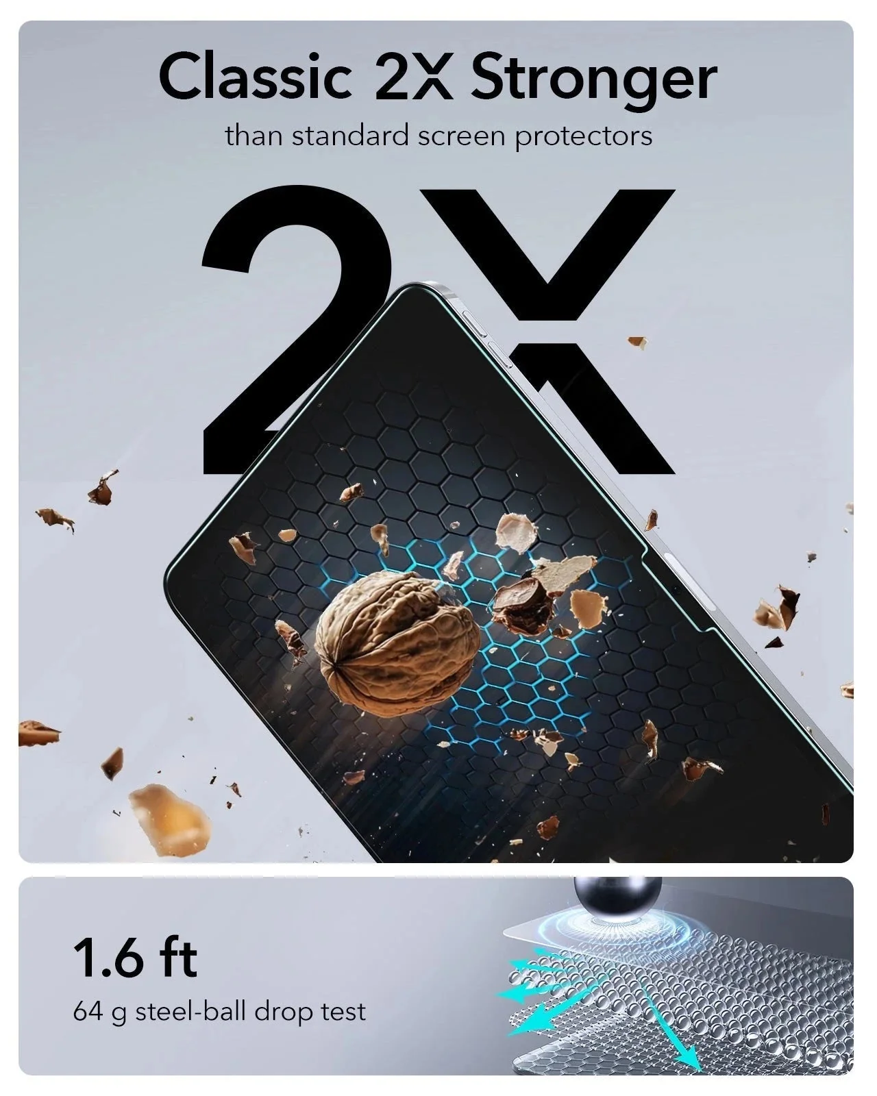 ESR UltraFit Classic Tempered Glass iPad Pro 11 2024/2025 (2-Pack) ΠΡΟΣΤΑΣΙΑ ΟΘΟΝΗΣ ESR ESR UltraFit Classic Tempered Glass iPad Pro 11 2024/2025 (2-Pack) - Image 3