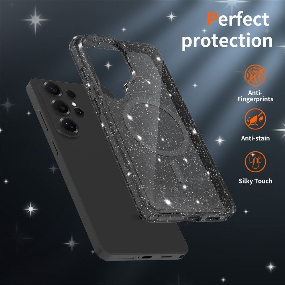 Θήκη Orso Glitter Powder Magsafe Clear Black Samsung Galaxy S26 Ultra ΘΗΚΕΣ Orso Θήκη Orso Glitter Powder Magsafe Clear Black Samsung Galaxy S26 Ultra - Image 5