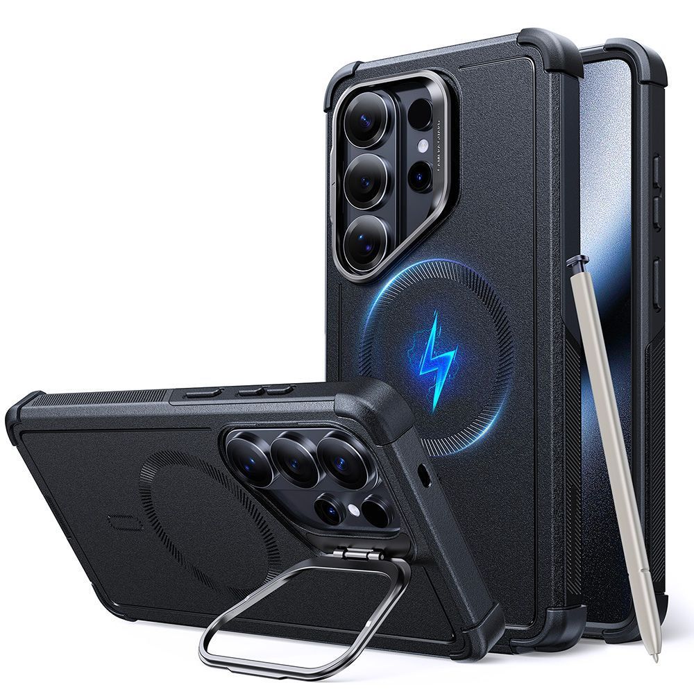 Θήκη ESR Cyber Tough with Stash Stand Magsafe Black Samsung Galaxy S26 Ultra ΘΗΚΕΣ ESR Θήκη ESR Cyber Tough with Stash Stand Magsafe Black Samsung Galaxy S26 Ultra