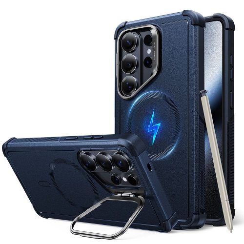 Θήκη ESR Cyber Tough with Stash Stand Magsafe Navy Blue Samsung Galaxy S26 Ultra ΘΗΚΕΣ ESR Θήκη ESR Cyber Tough with Stash Stand Magsafe Navy Blue Samsung Galaxy S26 Ultra
