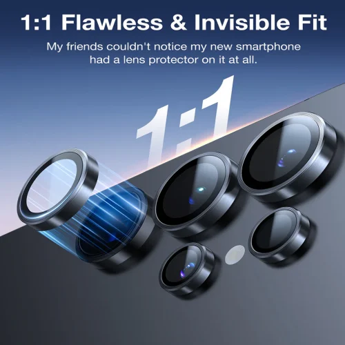 Alternative view of Torras LensGuard Tempered Glass Black Samsung Galaxy S26 Ultra